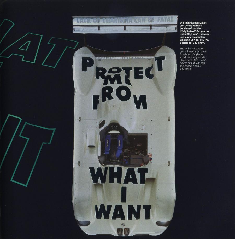  BMW V12 LMR Art Car by Jenny Holzer 1999 года  (фото 27 из 27)